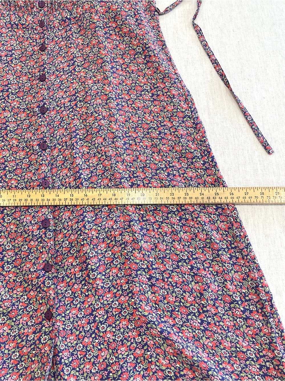 April Cornell Vintage Sleeveless Maxi Dress S Ditsy Floral Cottagecore Grunge - Picture 12 of 16